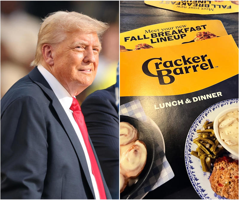 Aug. 19: Cracker Barrel reveals new logo, Aug. 21: Company stock dips by nearly in one day, Aug. 25: Cracker Barrel issues statement addressing logo backlash, Aug. 26: Trump says Cracker Barrel 'should go back to the old logo', Aug. 26: Cracker Barrel says it's going back to old logo