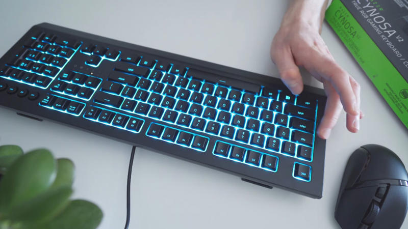 7. Razer Cynosa V2 1. Razer Deathstalker V2 Pro, 2. Corsair K65 RGB (Original), 3. Logitech G910 Orion Spark, 4. Redragon K552 Kumara, 5. Razer Ornata Chroma, 6. Anne Pro 2, 7. Razer Cynosa V2, 8. Cooler Master CK721, 9. Roccat Magma, 10. MSI Vigor GK50 Elite, 1. Wooting 80HE, 2. SteelSeries Apex Pro TKL Gen 3, 3. Keychron Q3 Max, 4. NuPhy Field75HE, 5. Keychron K2 HE, 6. Corsair K70 Core, 7. Lemokey L3, 8. Asus ROG Strix Scope II 96 Wireless, 9. Wooting 60HE+, 10. G.Skill KM250 RGB