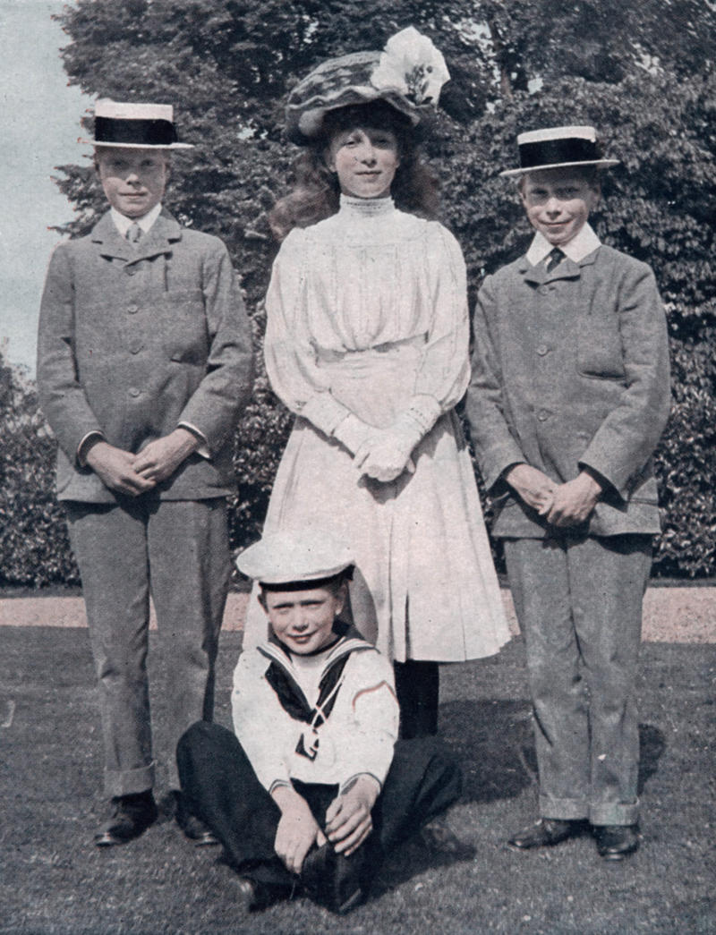 George V's kids, including two future kings George V, the Prince Harry of his time, George V, with his older brother, Albert Victor, George V's kids, including two future kings, Future (and now former) King Edward VIII, with his great-grandmum, Victoria, Wallis Simpson, before she became the Duchess of Windsor, Baby Queen Elizabeth II with her parents, A rare swimsuit photo of Elizabeth II, Lady Diana Spencer as a schoolteacher, Princess Margaret with nephew, the Prince of Wales, A somber moment, Grandmum's birthday, Princess Beatrice and Princess Eugenie in Miami, Royally cute
