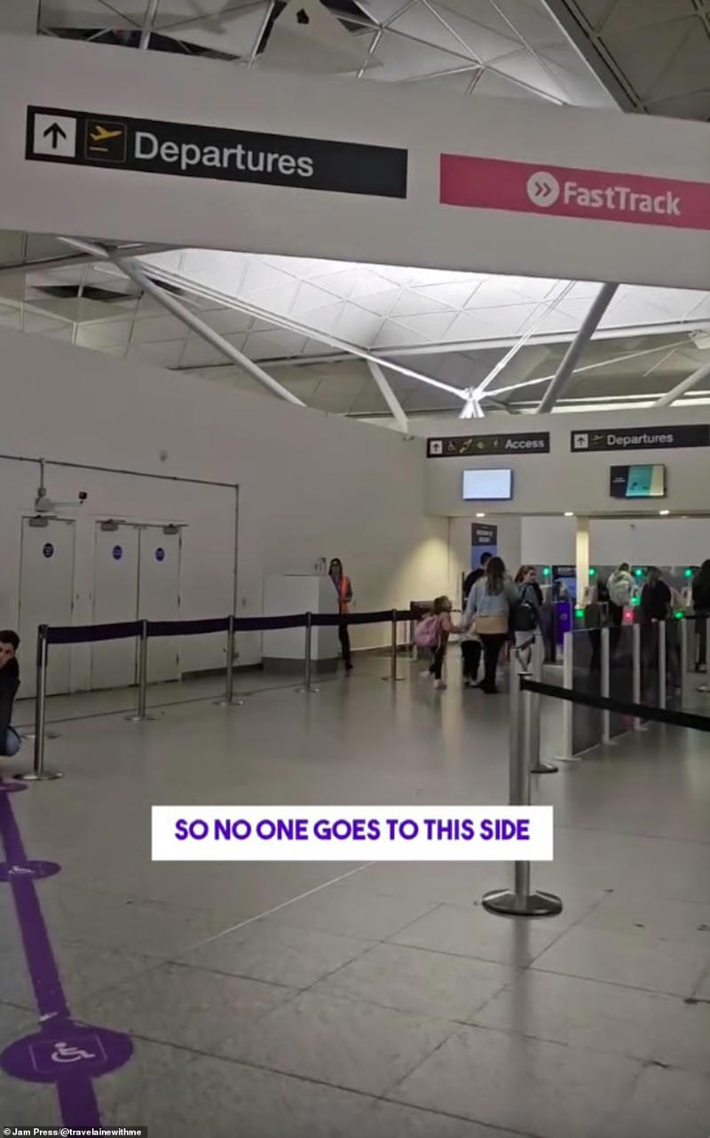 Traveller reveals trick to get through airport security fast