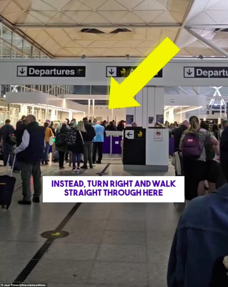 Traveller reveals trick to get through airport security fast