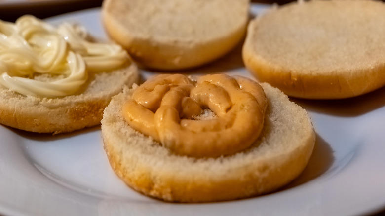 Beef Jelly Sandwich, Emergency Sandwich, Banana Sandwich, Makeshift Sandwiches, Elvis Sandwich, Frosted Sandwich Loaf, Welsh Rarebit, Oyster Club Sandwich, Braunschweiger, Peanut Butter And Mayonnaise Sandwich, Broiled Soup Sandwiches, Mock Ham Salad Sandwich, Egg And Sardine Sandwich, Potted Meat Sandwich, Cold Meatloaf Sandwich, Beef Tongue Sandwich