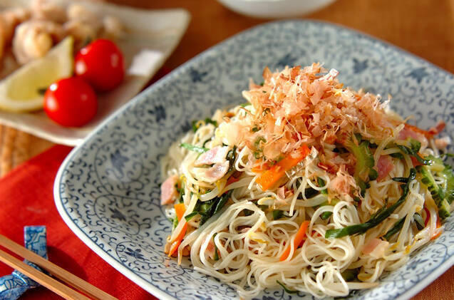 ・「そうめん、好きなつけだれは？」の結果は…, ・「そうめん、好きな食べ方は？」の結果は…, ・「夏にそうめんを食べる頻度は？」の結果は…, ・「この中で食べてみたいそうめんは？」の結果は…