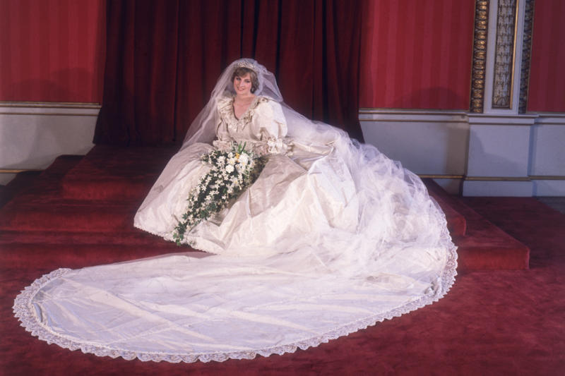 A fashion landmark of the 1980s, Romantic excess, Diana lost too much weight before the wedding, Diana battled bulimia for nearly a decade, She spilled perfume on the dress, A backup bouquet—just in case, A hidden lucky charm, An alternate version of the dress, The backup dress vanished mysteriously, The dramatic veil, How do you transport a princess?, Hand-stitched and one of a kind, Even the shoes were custom masterpieces, The soles were painted with their initials, The third most expensive wedding dress in history