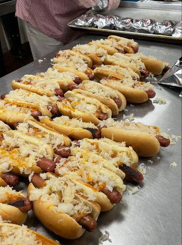 Sanford Stadium: Chick-fil-A, Lane Stadium: Lane’s Leg, AT&T Stadium: Pizza Burger, Nissan Stadium: Hot Chicken, Caesars Superdome: Po’boys and jambalaya, Bryant–Denny Stadium: Stadium dog, Northwest Stadium: Crab rolls, Bank of America Stadium: Empanadas