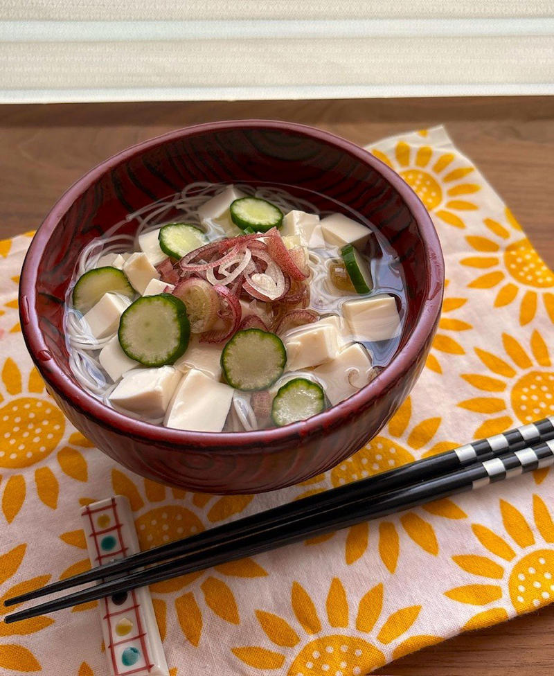 家にそうめん用の粉末だしを常備, 「ゆでない」そうめんを実践中, 豆腐をのせたそうめんで、つるんと食べられる, だし本来の味を楽しむことも