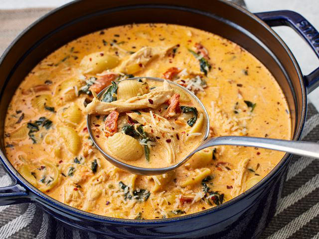 One-Pot Chicken Stew, Marry Me Chicken Soup, One-Pot Rice Cooker Sausage and Peppers, One-Pot Beef Ramen Noodles, One-Pot Crispy Chicken and Rice, One-Pot Beef Stroganoff, One-Pot Lemon Chicken Orzo, More Inspiration
