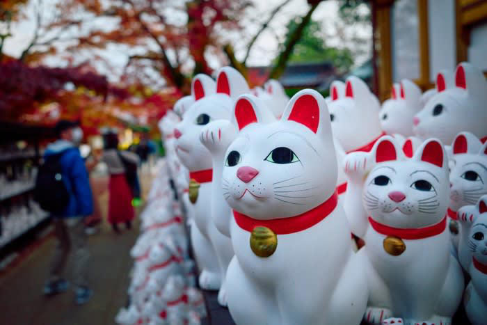 猫にまつわる伝説や伝承がある神社仏閣4選, 1.豪徳寺（東京都）, 2.今戸神社（東京都）, 3.猫寺 雲林寺（山口県）, 4.檀王法林寺（京都府）, 猫の御朱印がもらえる神社, 宝珠院（東京都）, 猿田彦神社（三重県）, 大将軍八神社（京都府）
