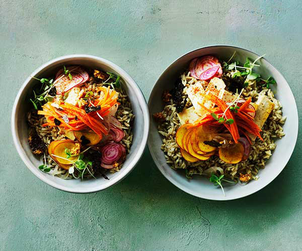 What is a poke bowl?, Components of a tasty poke bowl, GT’s recommendations:, 16 easy poke bowl recipes to try at home ,          Kombu-cured kingfish poke bowl      ,          Scallop poke with pickled ginger dressing      ,          Avocado and tuna brown rice bowl      ,          Tofu poke bowl with pickled carrot      ,          Rice bowls with matcha and roast trout      ,          Tuna K-poke      ,          Spicy prawn and pineapple poke      ,          Green bomb snapper poke      ,          Ocean trout poke on matcha rice      ,          Marlin and tuna poke with fried rice      ,          Miso-cured salmon bowls with green-tea noodles      