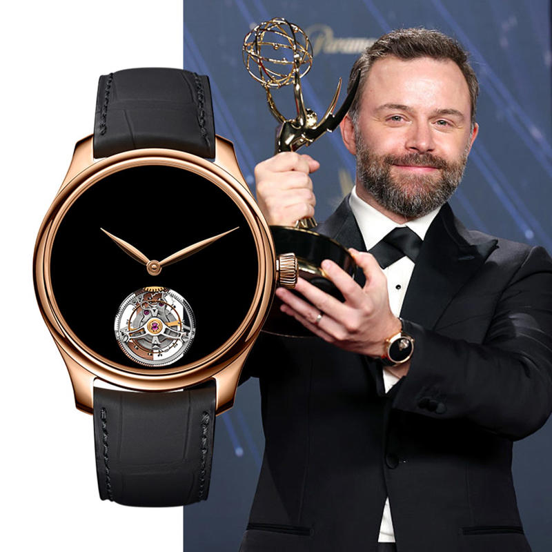 10) 1) Tramell Tillman's Code 11.59 by Audemars Piguet Perpetual Calendar, 2) Walton Goggins's Vacheron Constantin Overseas Perpetual Calendar Ultra-Thin, 3) Adam Brody's Omega De Ville Prestige, 4) Young Mazino's IWC Portugieser Perpetual Calendar, 5) Philip Barantini's Endeavour Tourbillon Concept Vantablack, 6) Colman Domingo's Omega Speedmaster Moonwatch Professional, 7) Sam Rockwell's Vacheron Constantin Historiques American 1921, 8) Charlie Hunnam's Omega Constellation Globemaster, 9) Benny Blanco's Audemars Piguet Royal Oak Frosted Gold Selfwinding, 10) James Marsden's IWC Portofino Complete Calendar