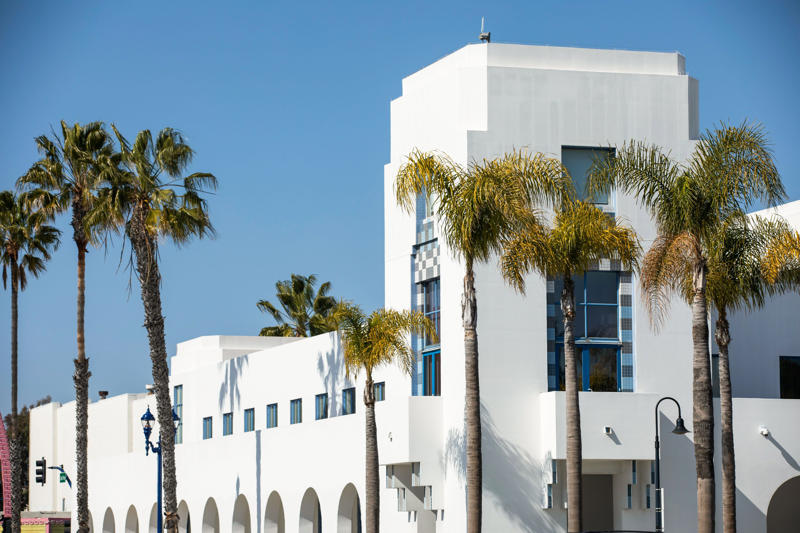 Torrey Pines State Natural Reserve, Museum of Contemporary Art San Diego, San Diego Zoo, Torrey Pines Golf Course, Belmont Park, Balboa Park, La Jolla Cove, Little Italy, Mission Basilica San Diego de Alcalá, Petco Park, Sunset Cliffs, Del Mar Racetrack, USS Midway Museum, Cabrillo National Monument, Barrio Logan, Coronado, Cedros Avenue Design District, North Park, Downtown Oceanside, Torrey Pines Gliderport, The Rady Shell at Jacobs Park