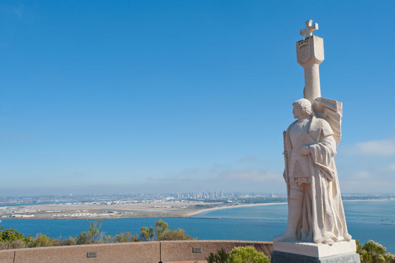 Torrey Pines State Natural Reserve, Museum of Contemporary Art San Diego, San Diego Zoo, Torrey Pines Golf Course, Belmont Park, Balboa Park, La Jolla Cove, Little Italy, Mission Basilica San Diego de Alcalá, Petco Park, Sunset Cliffs, Del Mar Racetrack, USS Midway Museum, Cabrillo National Monument, Barrio Logan, Coronado, Cedros Avenue Design District, North Park, Downtown Oceanside, Torrey Pines Gliderport, The Rady Shell at Jacobs Park