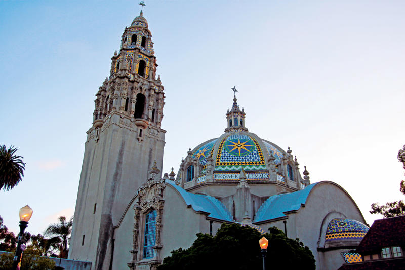 Torrey Pines State Natural Reserve, Museum of Contemporary Art San Diego, San Diego Zoo, Torrey Pines Golf Course, Belmont Park, Balboa Park, La Jolla Cove, Little Italy, Mission Basilica San Diego de Alcalá, Petco Park, Sunset Cliffs, Del Mar Racetrack, USS Midway Museum, Cabrillo National Monument, Barrio Logan, Coronado, Cedros Avenue Design District, North Park, Downtown Oceanside, Torrey Pines Gliderport, The Rady Shell at Jacobs Park