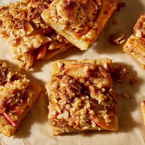 Pumpkin Bread, Invisible Apple Cake, Pumpkin–Chocolate Chip Oatmeal Cookies, Banana Bread Focaccia, Apfelstrudel, No-Added-Sugar Cherry Crumble, Cranberry Nut Bread, Flaky Apple Pie Bars, Bingka Labu Kuning (Pumpkin Cake), Puff-Pastry Apple Turnovers with Brown Butter, Easy Pumpkin Pie, Pumpkin Spice Latte Cookies, Frozen Pumpkin Mousse Pie
