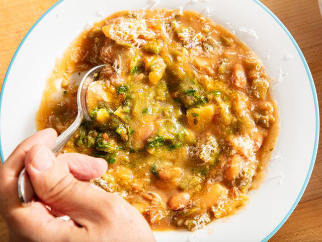 Soupe au Pistou, 15-Minute Creamy Tomato Soup, Pollo Guisado, Chicken and Dumplings, French Onion Soup, Zuppa Toscana, Quick and Easy Creamy Mushroom Soup, Loaded Baked Potato Soup, Beef Barley Soup, Aquacotta Maremmana (One-Pot Tuscan Vegetable Soup)