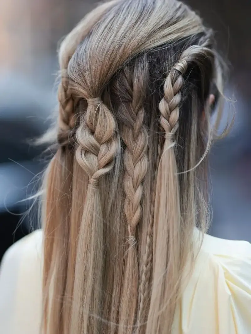 Spring Hair Trends From New York Fashion Week , Ripple Waves , The Pixie Cut , The Kick Bob, Hair Accessories Doing The Work , Waterfall Plaits