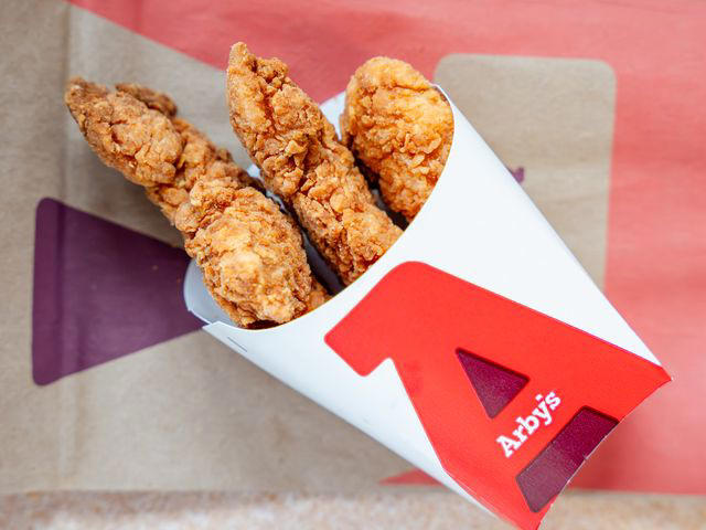 7th Place: McDonald's Chicken Tenders, 6th Place: Burger King's Chicken Fries, 5th Place: KFC's Chicken Tenders, 4th Place: Arby's Chicken Tenders, 3rd Place: Sonic's Chicken Tenders, 2nd Place: Popeyes Chicken Tenders, 1st Place Winner: Raising Cane's Chicken Fingers