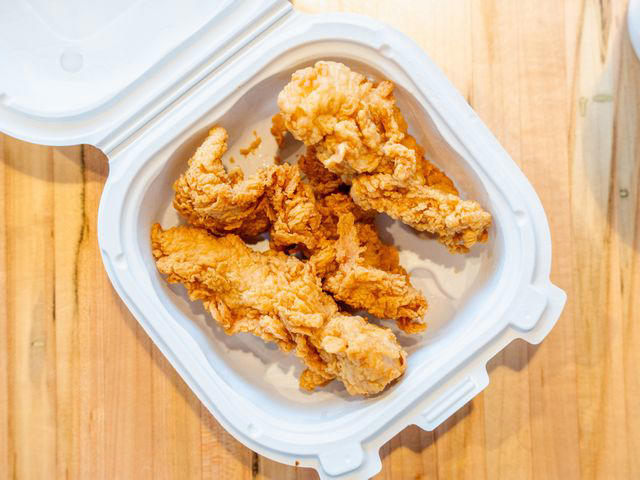 7th Place: McDonald's Chicken Tenders, 6th Place: Burger King's Chicken Fries, 5th Place: KFC's Chicken Tenders, 4th Place: Arby's Chicken Tenders, 3rd Place: Sonic's Chicken Tenders, 2nd Place: Popeyes Chicken Tenders, 1st Place Winner: Raising Cane's Chicken Fingers