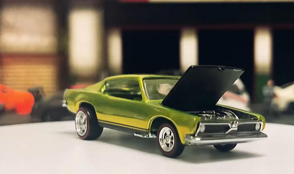 Money On Tiny Wheels, 1968 Brown Custom Camaro, 1968 White Custom Camaro, 1968 Pink Beatnik Bandit, 1969 Red Baron With White Interior, 1971 Red Olds 442 With Black Interior, 1972 Green Open Fire, 1972 Pink Superfine Turbine, 1974 Blue Rodger Dodger, 1974 Magenta Rodger Dodger With White Interior, 1977 White Z-Whiz, 1968 Python With “Cheetah” Base, 1968 Custom Volkswagen Without Sunroof, 1968 Rear-Loading Volkswagen Beach Bomb, 1970 Ed Shaver Custom AMX, 1969 Purple Olds 442, 1971 Purple Olds 442, 1970 Mad Maverick With “Mad” Base, 1971 Snake And Mongoose Dragsters, 1969 Purple Bye Focal, 1970 Purple Olds 442 With White Interior, 1968 Custom Barracuda In Apple Green
