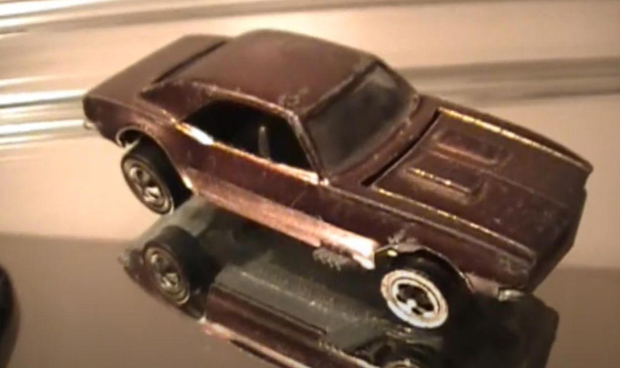 Money On Tiny Wheels, 1968 Brown Custom Camaro, 1968 White Custom Camaro, 1968 Pink Beatnik Bandit, 1969 Red Baron With White Interior, 1971 Red Olds 442 With Black Interior, 1972 Green Open Fire, 1972 Pink Superfine Turbine, 1974 Blue Rodger Dodger, 1974 Magenta Rodger Dodger With White Interior, 1977 White Z-Whiz, 1968 Python With “Cheetah” Base, 1968 Custom Volkswagen Without Sunroof, 1968 Rear-Loading Volkswagen Beach Bomb, 1970 Ed Shaver Custom AMX, 1969 Purple Olds 442, 1971 Purple Olds 442, 1970 Mad Maverick With “Mad” Base, 1971 Snake And Mongoose Dragsters, 1969 Purple Bye Focal, 1970 Purple Olds 442 With White Interior, 1968 Custom Barracuda In Apple Green