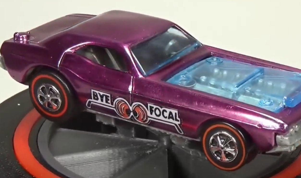 Money On Tiny Wheels, 1968 Brown Custom Camaro, 1968 White Custom Camaro, 1968 Pink Beatnik Bandit, 1969 Red Baron With White Interior, 1971 Red Olds 442 With Black Interior, 1972 Green Open Fire, 1972 Pink Superfine Turbine, 1974 Blue Rodger Dodger, 1974 Magenta Rodger Dodger With White Interior, 1977 White Z-Whiz, 1968 Python With “Cheetah” Base, 1968 Custom Volkswagen Without Sunroof, 1968 Rear-Loading Volkswagen Beach Bomb, 1970 Ed Shaver Custom AMX, 1969 Purple Olds 442, 1971 Purple Olds 442, 1970 Mad Maverick With “Mad” Base, 1971 Snake And Mongoose Dragsters, 1969 Purple Bye Focal, 1970 Purple Olds 442 With White Interior, 1968 Custom Barracuda In Apple Green