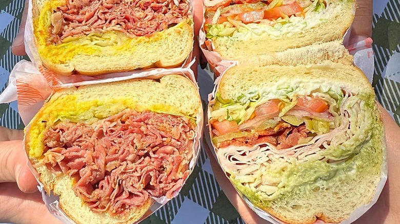 Primanti Bros., Schlotzsky's, Erbert & Gerbert's, Capriotti's, Penn Station East Coast Subs, Port of Subs, DiBella's, D'Angelo