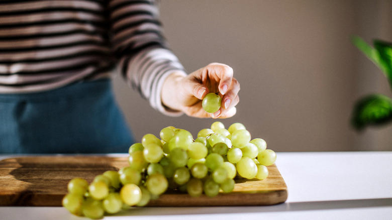 Moon Drops, Lemberger Aka Blaufränkisch, Sweet Jubilee, Champagne Aka Black Corinth, Crimson Seedless, Riesling, Gewürztraminer, Moon Ball, Sultana Aka Thompson Seedless, Fry Muscadine, Thomcord, Canadice, Autumn Royal, Tear Drops Aka Funny Fingers, Red Muscat, Black Muscat, Gum Drops, Faith Grapes