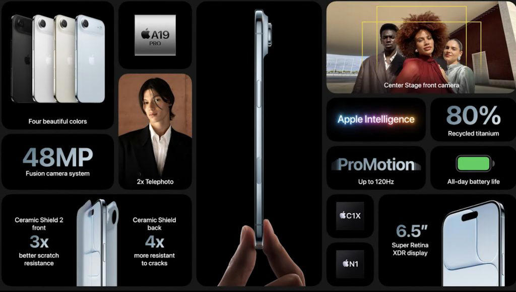 Slim, light, and durable, What does Apple mean by “pro performance”?, Just one main camera for iPhone Air?, The new Center Stage front camera, iPhone Air Malaysia Pricing