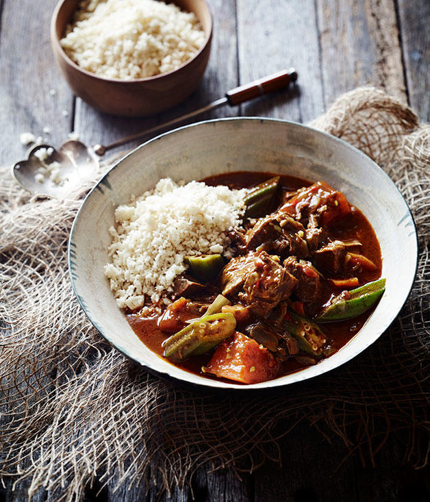 The best curry recipes to work your way through in 2025, Chiang Mai chicken curry , Beef and potato Massaman curry , Korean cauliflower curry , Palisa Anderson’s sour orange fish curry , Kerala-style prawn curry with cauliflower rice , Sri Lankan fish curry , Summer tomato curry with cauliflower rice , Dosas with coconut lentil curry , Roasted cauliflower curry with lime and coriander , Sunda’s fish curry with cucumber salad and coriander chutney , Palisa Anderson’s gaeng keow wan gai (Thai green chicken curry) , Avani’s lamb curry , Ohn no khao swè (Burmese curry chicken noodle soup) , O Tama Carey’s Sri Lankan crab curry , Moreton Bay bug curry with mango , Snapper curry with green beans and coriander , Eggplant and pineapple curry , Mussel curry with pineapple and potato rösti , Helly Raichura’s Mughlai lamb curry (kosha mangsho)