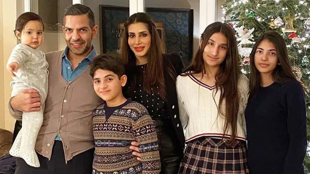 Sunjay Kapur is pictured here with all his children, sharing a warm family moment that captures love and unity. The image, framed by a festive setting, now serves as a treasured memory of the bond he leaves behind.