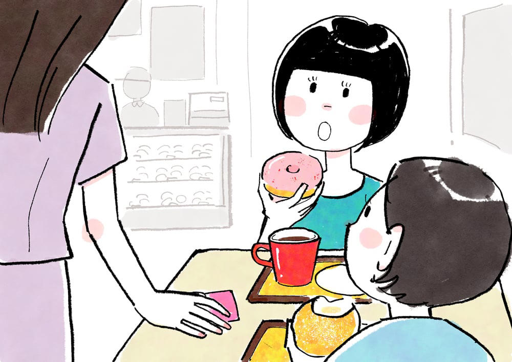 たくさん食べると“いいこと”があった時代, 「ありがとう」の気持ちからスタート, 作家性が高いグッズから人気キャラとのコラボグッズ, ミスタードーナツの顔となる、オリジナルキャラクター誕生, 誰でも知っている超人気キャラグッズ目白押し, スクラッチカードのお姉さん, みんなが嬉しかったプレミアム