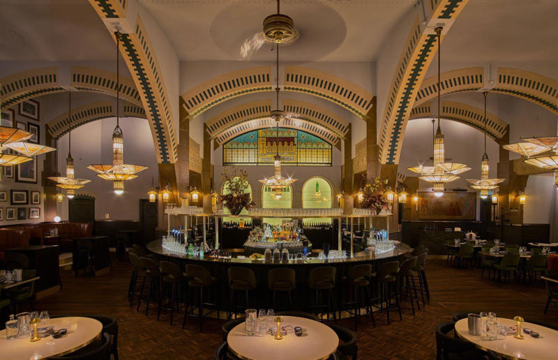 38. Groundwork, Los Angeles, California, USA, 37. Bewley's, Dublin, Republic of Ireland, 36. The Apothecary, Rye, England, UK, 35. Konditorei Buchwald, Berlin, Germany, 34. Balzac's, Toronto, Ontario, Canada, 33. El Fishawy, Cairo, Egypt, 32. Tsuen Tea House, Kyoto, Japan, 31. A Brasileira do Chiado, Lisbon, Portugal, 30. Café Hafa, Tangier, Morocco, 29. Café De Tacuba, Mexico City, Mexico, 28. Pierre Loti Café, Istanbul, Turkey, 27. Confiserie Schiesser, Basel, Switzerland, 26. Café Gerbeaud, Budapest, Hungary, 25. Huxinting Teahouse, Shanghai, China, 24. Café Imperial, Prague, Czechia, 23. Bettys Café Tea Rooms, Harrogate, England, UK, 22. Café Tortoni, Buenos Aires, Argentina, 21. Angélina, Paris, France, 20. Baratti &amp; Milano, Turin, Italy, 19. Sally Lunn’s, Bath, England, UK, 18. Estate Vaucluse House, Sydney, New South Wales, Australia, 17. Els Quatre Gats, Barcelona, Spain, 16. Antico Caffè Greco, Rome, Italy, 15. Caffè Florian, Venice, Italy, 14. Café Américain, Amsterdam, Netherlands, 13. Chocolatería San Ginés, Madrid, 12. Café Tomaselli, Salzburg, Austria, 11. Gran Caffè Gambrinus, Naples, Italy, 10. Café de Flore, Paris, France, 9. Pastéis de Belém, Lisbon, Portugal, 8. Crew Collective &amp; Café, Montreal, Québec, Canada, 7. Confeitaria Colombo, Rio de Janeiro, Brazil, 6. The Wolseley, London, England, UK, 5. The Russian Tea Room, New York City, New York, USA, 4. Café Central, Vienna, Austria, 3. Majestic Café, Porto, Portugal, 2. Café de la Paix, Paris, France