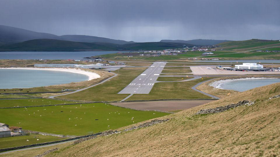 Barra Airport, Scotland (BRR), Hong Kong International Airport (HKG), Don Mueang International Airport, Thailand (DMK), Sumburgh Airport, Scotland (LSI), Amata Kabua International Airport, Marshall Islands (MAJ), Genoa Cristoforo Colombo Airport, Italy (GOA), Gibraltar International Airport (GIB), Bora Bora, French Polynesia (BOB), Kansai International Airport (KIX), Japan, Nauru International Airport (INU), Chubu Centrair International Airport (NGO), Japan, Velana International Airport (VIA), Maldives