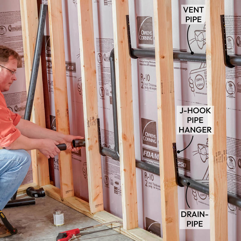 Run Pipes Behind Walls Boost the Airflow, Manage Moisture Issues, Run Pipes Behind Walls, Don't Insulate Over a Heated Floor, Raise a Beam, Use Screws on Hard Lumber, Quiet Noisy Pipes