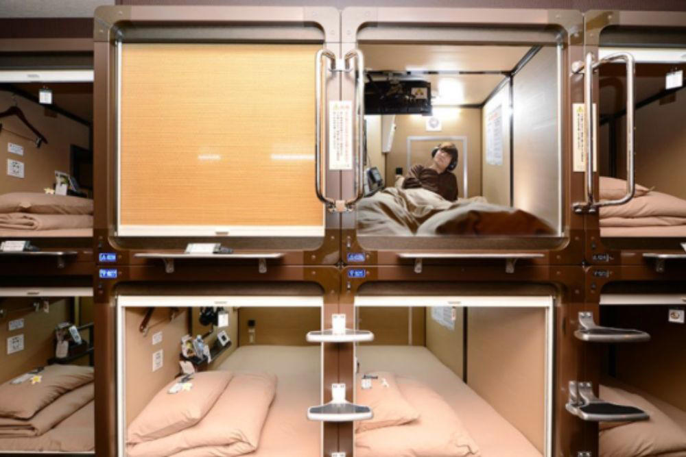 Nine Hours Akihabara, First Cabin Akihabara, Capsule Hotel Anshin Oyado Premier Akihabara, Book and Bed Tokyo Ikebukuro, Capsule Hotel Shinjuku 510, The Prime Pod Ginza Tokyo, Hostel Zen Yokohama, Vending Machine Hostel Akihabara, Where anime dreams meet travel