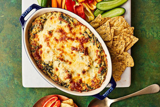 Whipped Goat Cheese With Smoky Bacon Jam, Spicy Strawberry-Goat Cheese Crostini, Three-Cheese Spinach-Artichoke Dip, Asparagus Ribbon Crostini, Spicy Cheese Straws, Jalapeno Popper Dip, Tiny Tacos, Fire Crackers, Pimiento Cheese Flatbread, Ritz Cracker Party Sandwiches