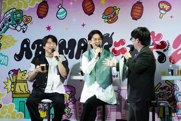 『呪術廻戦』榎木淳弥、櫻井孝宏、浪川大輔が作品への思いを語る, 『声優と夜あそび2025』まだまだ夏は終わらない！アゲアゲ夜あそびアロハ祭り！, 『スーパーの裏でヤニ吸うふたり』メインキャストの佐藤拓也、星希成奏解禁, 『ダンダダン』ババア会談をギャルが仕切るんじゃよ！ ステージ, 「ホロごえっ！」出演者4人が即興でアイドルを結成, 「SPY×FAMILY」江口拓也と松田健一郎がSeason3を語る