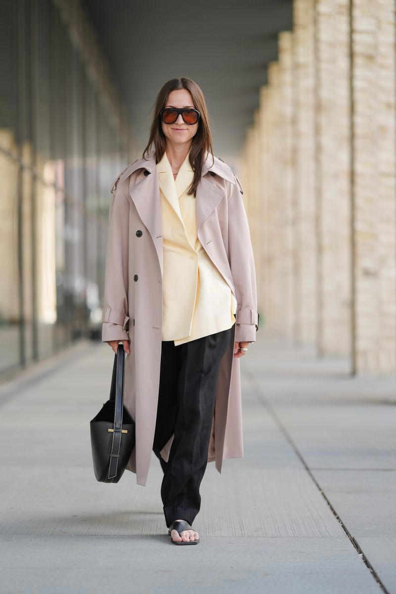 1. Wear a Slip Dress Over Satin Pants, 2. Mix Cotton Classics with Expert Tailoring, 3. Slip a Trench Coat Over a Blazer, 4. Layer Up on Knitwear Instead of a Scarf, 5. Style a Button-Up Under a Cape Jacket, 6. Add a Pop of Color With a Mock-Neck Top, 7. Use a Ribbed Turtleneck Under a Button-Down and Blazer, 8. Mix Necklines with a Sporty Finishing Touch