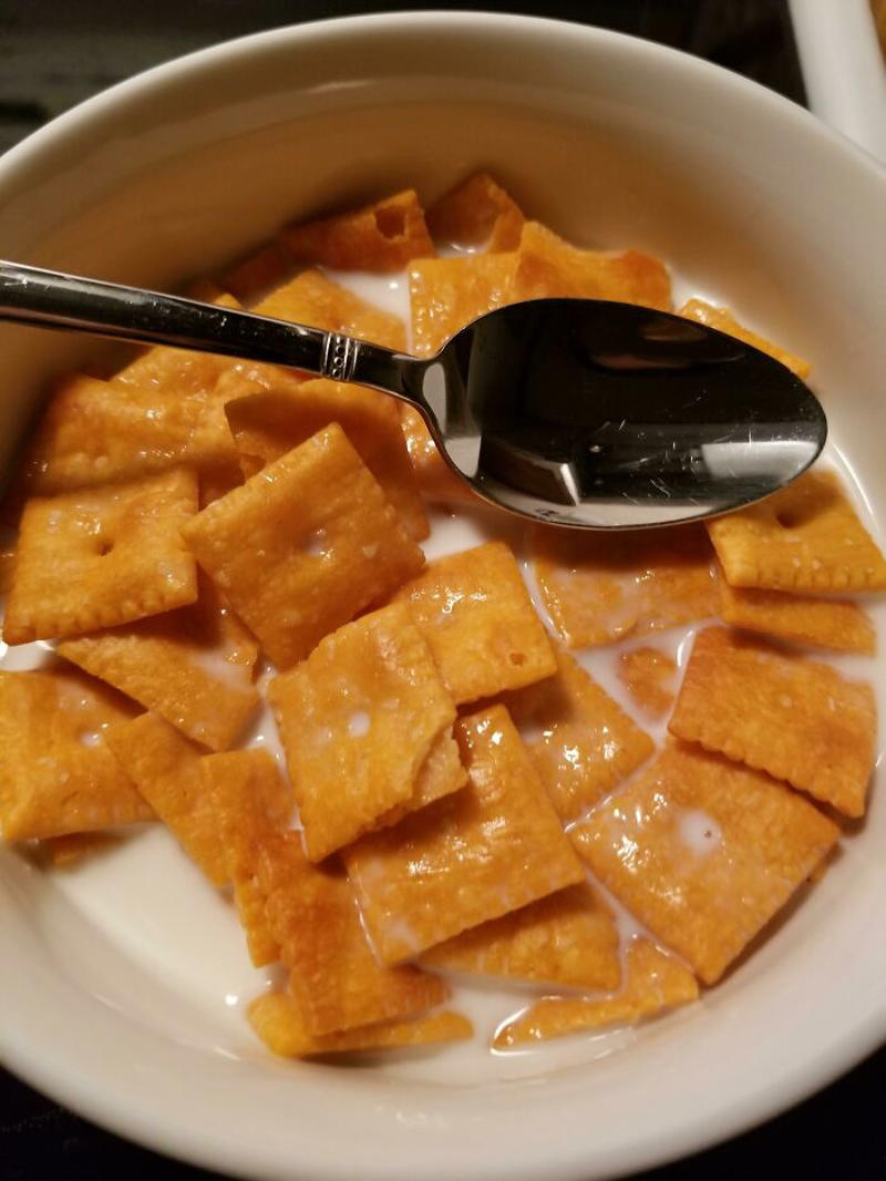 #23 Prepared Cinnamon Toast Crunch In The Dark. It Was Cheeze Its #1 Dumplings From The Hell's Gate, #5 This Was Way Cuter When I Pictured It In My Head, #9 New Style Ribs. Introducing: Hell Done, #11 Making Brownies Didn't Go As Planned, #13 You Did Your Best, Chef, #17 Having Currywurst In Your Trunk, #21 Accidentally Baked A Fly Into My Cookies, #23 Prepared Cinnamon Toast Crunch In The Dark. It Was Cheeze Its, #37 My Roommate Made Soup, #39 My Sister Toasted Bread With Jelly In My Brand New Toaster. She's 31, #41 Tried To Make A Cake. Not Sure What Went Wrong, #45 Forgot Apple Pie Was In The Oven