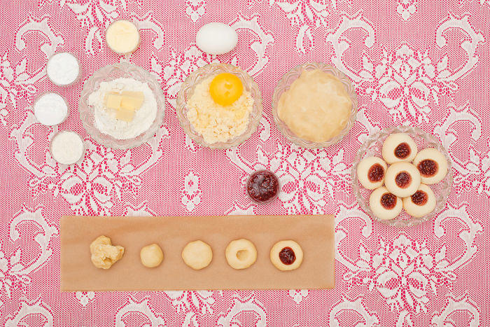 #1 Guacamole, #3 Aubergine Dip, #5 Banana Cake, #7 Pine Syrup, #9 Biff À La Lindström, #11 Berry Porridge, #13 Chicken Soup, #15 Jelly Doughnuts, #17 Tortilla Chips, #19 Mixed Salad With Lemon, #21 Jam Dodgers