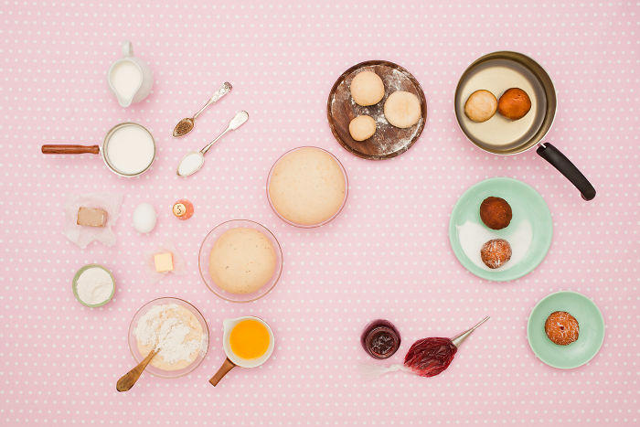 #15 Jelly Doughnuts #1 Guacamole, #3 Aubergine Dip, #5 Banana Cake, #7 Pine Syrup, #9 Biff À La Lindström, #11 Berry Porridge, #13 Chicken Soup, #15 Jelly Doughnuts, #17 Tortilla Chips, #19 Mixed Salad With Lemon, #21 Jam Dodgers