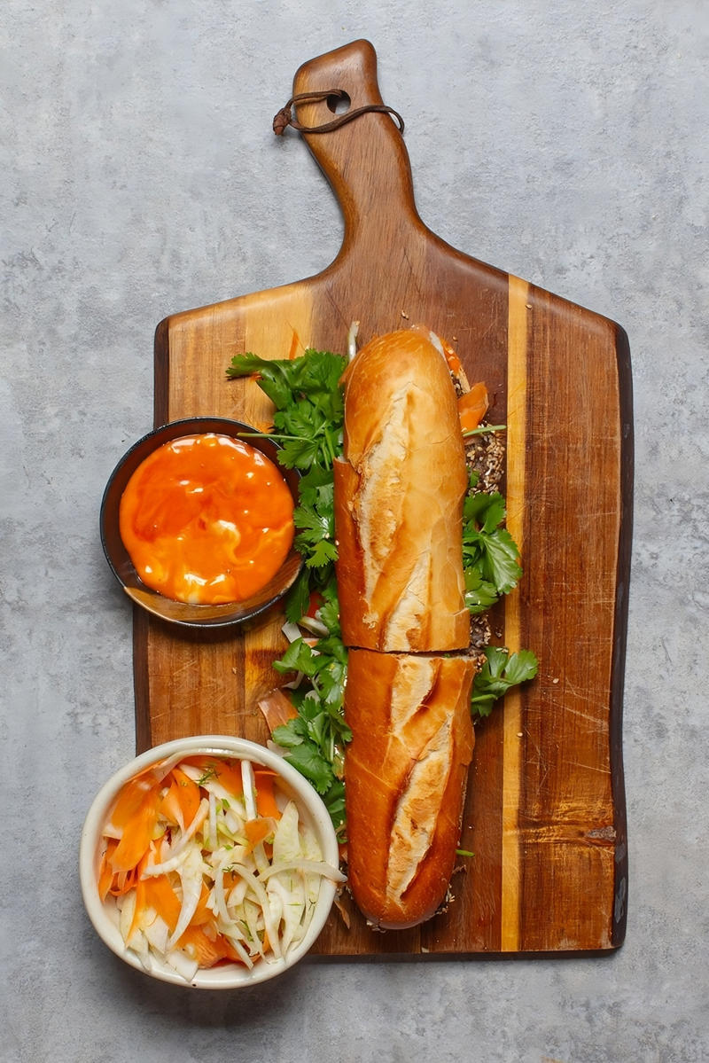 Shopping list, Salmon with roasted cherry tomato, capers and new potatoes, Honey-lime ginger wings with gnocchi salad, Sesame-crusted beef metabll banh mi