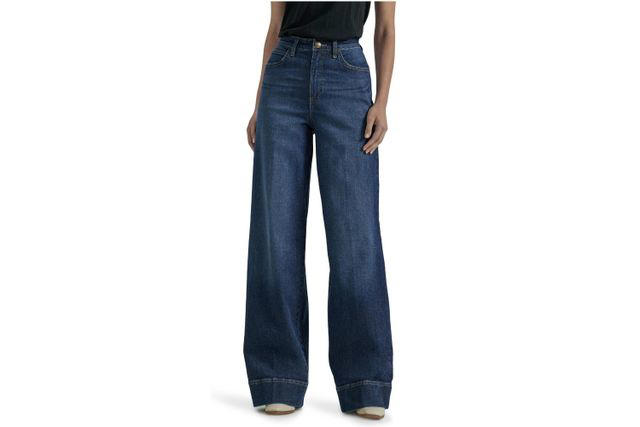 Stewart-Inspired Dark Wash Fall Jeans, NYDJ Teresa Jeans, Levi’s 94 Baggy Wide-Leg Jeans, Lee Legendary High-Rise Jeans, Iuga Wide-Leg Stretch Jeans, Buffalo David Bitton Addie High-Rise Wide-Leg Jeans