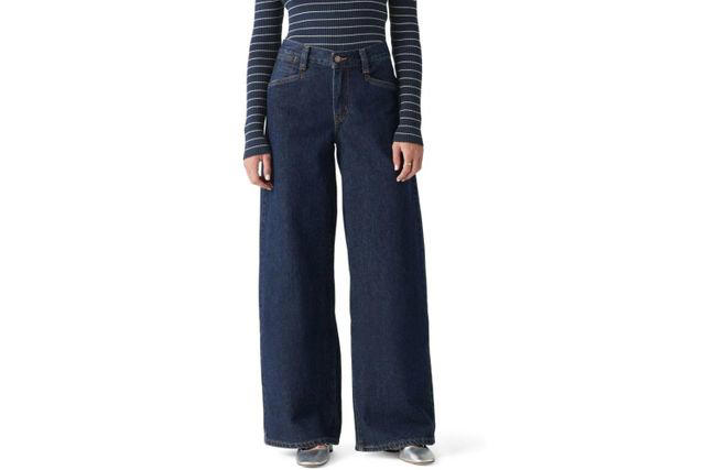 Stewart-Inspired Dark Wash Fall Jeans, NYDJ Teresa Jeans, Levi’s 94 Baggy Wide-Leg Jeans, Lee Legendary High-Rise Jeans, Iuga Wide-Leg Stretch Jeans, Buffalo David Bitton Addie High-Rise Wide-Leg Jeans