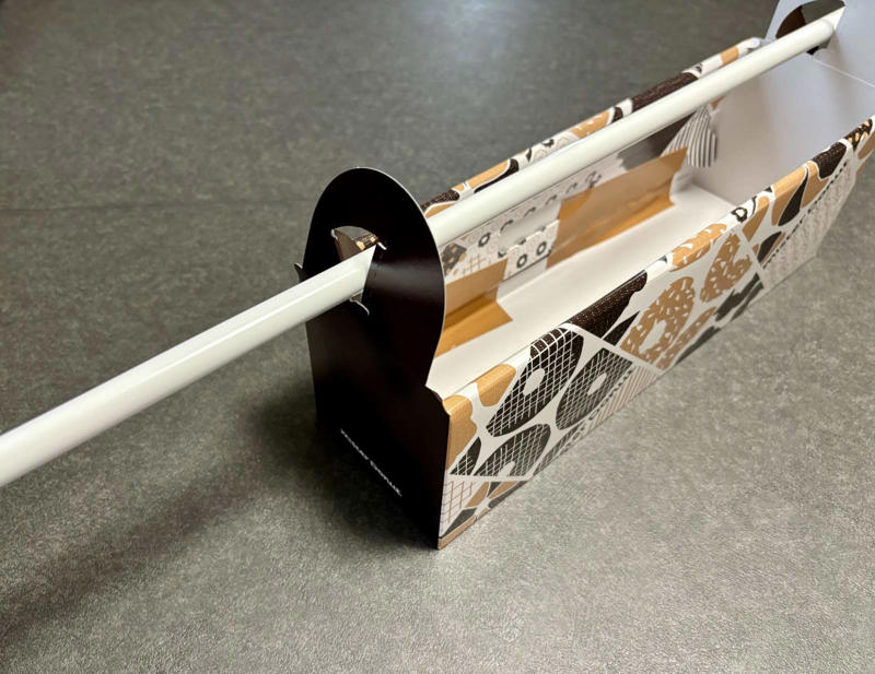 ミスタードーナツの箱の歴史, サニタリーボックスを作ろう, 実際にナプキンを入れて、設置してみましょう, ミスドの箱の可能性は無限大