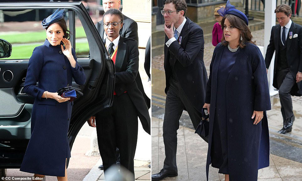 Princess Eugenie's fashion resembles Meghan Markle's chic look