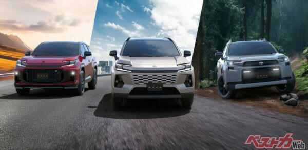 新型RAV4の発表日、受注開始日が2025年12月17日が濃厚, 新型RAV4のラインナップは3種類, ボディサイズは現行型とほぼ同サイズ, パワートレーンはハイブリッドとPHEV, 新型RAV4から始まるアリーンとは？