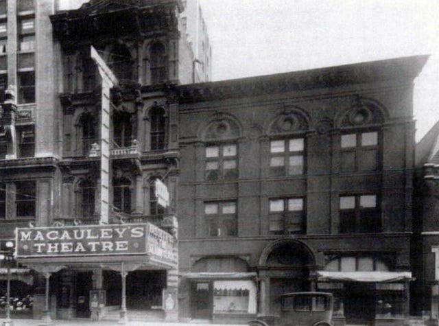 The Brown Theatre, Louisville Palace, Seelbach Hotel, Speed Art Museum, Waverly Hills Sanatorium