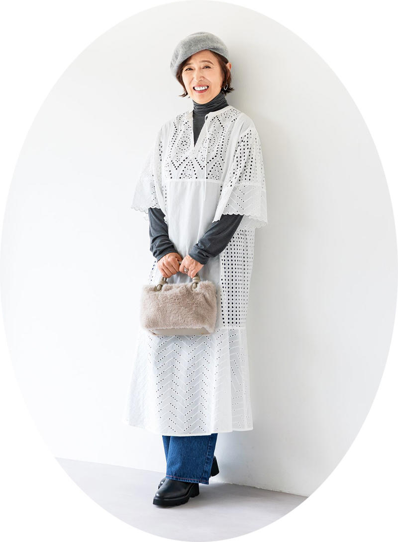 夏のワンピースいつまで着ていい？, 洋服もシーズンレスの時代だから気温にあわせて着回して, インナーの手抜きは禁物。脇役こそがおしゃれのカギに, ◆読者モデル・中田さん変身後のコメント
