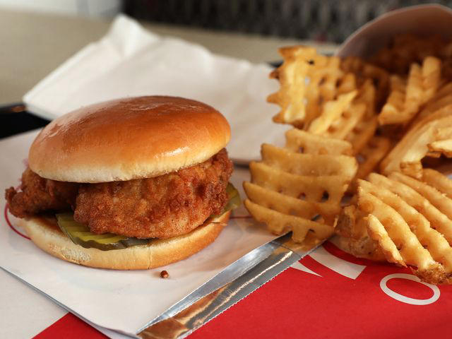Sanford Stadium: Chick-fil-A, Lane Stadium: Lane’s Leg, AT&T Stadium: Pizza Burger, Nissan Stadium: Hot Chicken, Caesars Superdome: Po’boys and jambalaya, Bryant–Denny Stadium: Stadium dog, Northwest Stadium: Crab rolls, Bank of America Stadium: Empanadas